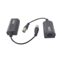 Kit EXTENSOR IP por cable CABLE COAXIAL para distancias de HASTA 200 m / REUTILIZA EL CABLEADO EXISTENTE PARA CONECTAR CÁMARAS IP / No Requiere Energía / Transmisión en Tiempo Real / Protección Contra Sobretensiones Incorporada
