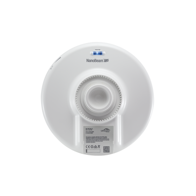 NanoBeam airMAX M5 CPE, hasta 150 Mbps, 5 GHz (5150 - 5875 MHz) con antena integrada de 19 dBi