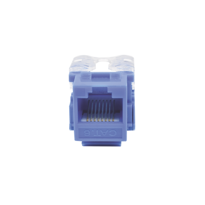 Módulo Jack 110 Cat6, Keystone para faceplate - Color Azul