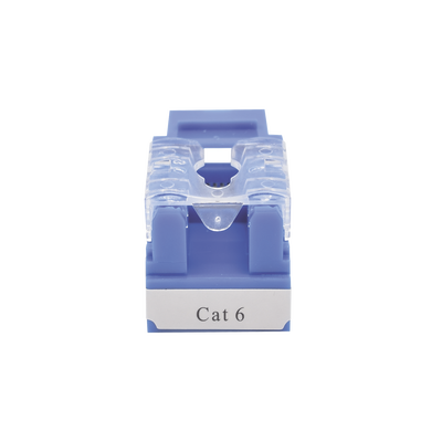Módulo Jack 110 Cat6, Keystone para faceplate - Color Azul