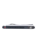 Protector Contra Sobretensiones de 120 VCA, 15 A, 12 Salidas, Montaje en Rack 1U, Servidores Montados en Rack, Sistemas de Voz, Controladores, Equipos de Video Vigilancia