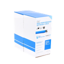 Bobina de cable de 305 metros Cat6, CM, 24 AWG, Alto Rendimiento, ETL, UL, color azul, super flexible, para aplicaciones de videovigilancia, video HD, y redes de datos. Uso interior