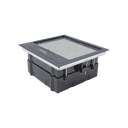 Caja de Piso para Cuatro Módulos Universales (Socket M4), para Alimentación Eléctrica y Redes de Datos (11000-43401) No Incluye Faceplates