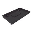Distribuidor de fibra óptica vacio 19in, Acepta 4 placas Acopladoras de Linkedpro, hasta 48 fibras, 1UR, Incluye charola de empalme