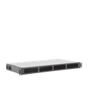 Distribuidor de fibra óptica vacio 19in, Acepta 4 placas Acopladoras de Linkedpro, hasta 48 fibras, 1UR, Incluye charola de empalme