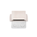 Mini Caja de Piso Rectangular en Acero Inoxidable con 2 Contactos Eléctricos (11000-21201)