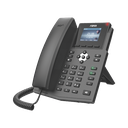 Teléfono IP empresarial para 4 líneas SIP con pantalla LCD de 2.4 pulgadas a color, Opus y conferencia de 3 vías, PoE.