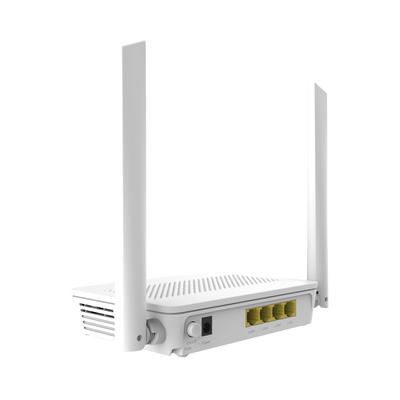ONT GPON WiFi doble banda (2.4/5 GHz), 2 puertos LAN GE + 2 FE, conector SC/APC, hasta 867 Mbps
