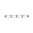 Patch Panel de Fibra Óptica, Para 4 Placas Acopladoras FAP o FMP, Color Negro, 1UR