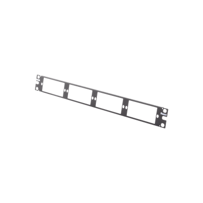 Patch Panel de Fibra Óptica, Para 4 Placas Acopladoras FAP o FMP, Color Negro, 1UR