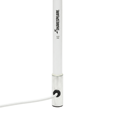 Antena Marina VHF de Fibra de Vidrio / Para Uso en Embarcaciones / Ganancia de 6 dB / 50 Watts / Base de Acero Inoxidable