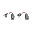 Kit de transceptores activos, envía alimentación 12V/24Vcc/AC, video y audio a una distancia de hasta 150 m en 4K para aplicaciones de video por UTP Cat 5e / 6 en alta definición.