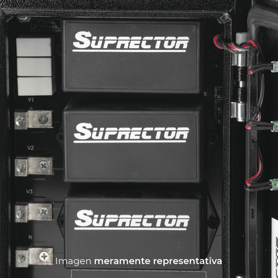 Supresor de pico clase B con voltaje de operación 277/480 Vca, 3 fases, 60 KA