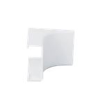 Esquinero interior blanco de PVC auto extinguible, para canaleta PT48 (6120-01002