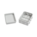 Caja de derivación de PVC Auto-extinguible con 10 entradas, tapa atornillada, 150x110x70 MM, Para Exterior (IP55)