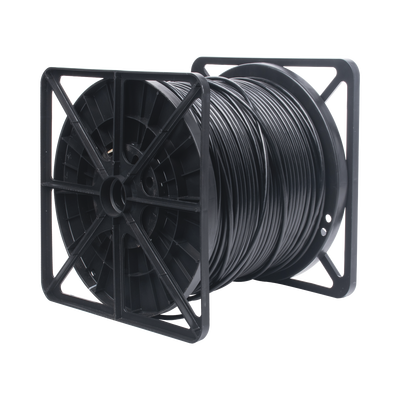 Bobina de cable de 305 Metros Cat6+ CALIBRE 23 Exterior Blindado tipo FTP para CLIMAS EXTREMOS, UL, color Negro Función Easy-Pull"