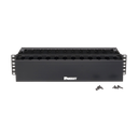 Organizador de Cables Horizontal PatchLink, Doble (Frontal y Posterior), Para Rack de 19in, 2UR