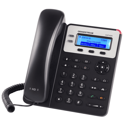 Teléfono IP SMB de 2 Líneas con 3 teclas de función programables y conferencia de 3 vías. PoE