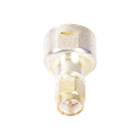 Adaptador UNIDAPT Hembra a SMA Macho, Plata / Oro / Teflón.
