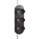 Semáforo / Señalización Rojo, Verde y Amarillo / Diametro 200mm / LED / 110vca.