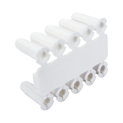 Taquete blanco 3/16" para tornillo 8mm x 3/4" (100pzs) (1101-01100)