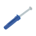 Paquete de 6 taquetes azul 2" y 6 tornillos 12mm x 2" (1105-05002)