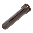 Paquete de 10 taquetes café 1 3/4" y 10 tornillos 10mm x 1 3/4" (1104-05002)