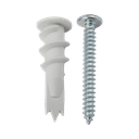 Kit de 10 taquetes autoperforables y 10 tornillos 10mm x 1 1/2" (1301-05002)