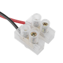 Cable de Alimentación con Conector Macho a Bloque de Terminal Atornillable / Calibre 18 AWG / Longitud 28.5 cm (11.22 Pulgadas) / Ideal para Alimentación de Cámaras
