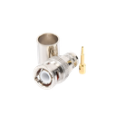 Conector BNC Macho de Anillo Plegable para RG-8/U, LMR-400, 9913, CNT-400, Níquel/ Oro/ Teflón.