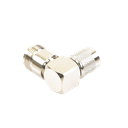 Adaptador en Ángulo Recto de Conector TNC Macho a N Hembra, Níquel/ Oro/ Teflón.