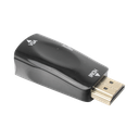 Adaptador (Convertidor) HDMI a VGA  / HDMI Macho a VGA Hembra / Resolución 1920x1080 @ 60Hz  / Adaptador de Audio de 3.5 mm / Chapado en Níquel