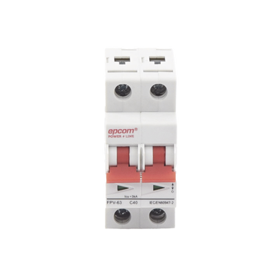 Protección Térmica 2P, 40 A,  Corriente Directa  800 Vcc para Aplicación Fotovoltaica Montaje Riel DIN