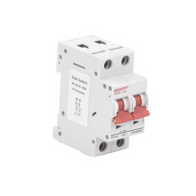 Protección Térmica 2P, 40 A,  Corriente Directa  800 Vcc para Aplicación Fotovoltaica Montaje Riel DIN