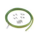 Kit de Jumper para Conexión de Gabinete o Rack de Telecomunicaciones a Barra de Tierra Física, 6 AWG, 1.52 m de Largo
