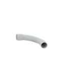 Curva de radio estrecho para tubería rígida, recomendado para cables de datos, PVC Auto-extinguible, de 16 mm