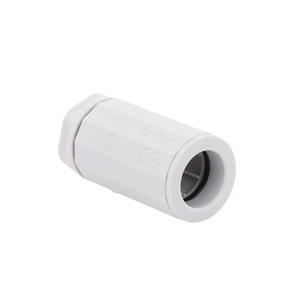 Conector de tubería rígida a caja (Racor), PVC Auto-extinguible, de 16 mm