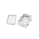 Caja Estanca de PVC Para Derivación y Conexión, 6 Entradas, Tapa Atornillada, 120x80x50 mm (Área interna), Uso Exterior IP55, Material que no Propaga el Fuego y Libre de Hálogenos