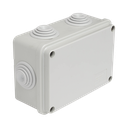 Caja Estanca de PVC Para Derivación y Conexión, 6 Entradas, Tapa Atornillada, 120x80x50 mm (Área interna), Uso Exterior IP55, Material que no Propaga el Fuego y Libre de Hálogenos