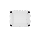 Caja de derivación de PVC Auto-extinguible con 10 entradas, tapa atornillada, 190 x 140 x 70 MM, Para Exterior (IP55)