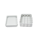 Caja Estanca de PVC Para Derivación y Conexión, 12 Entradas, Tapa Atornillada, 300x220x120 mm  (Área interna), Uso Exterior IP55, Material que no Propaga el Fuego y Libre de Hálogenos