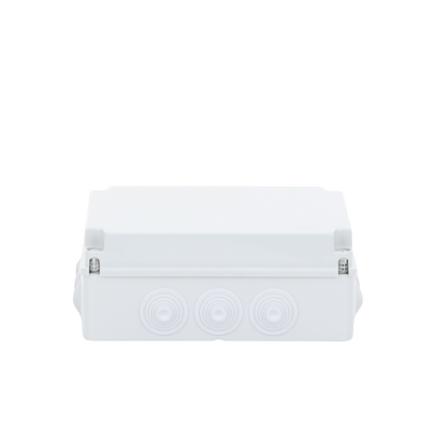 Caja Estanca de PVC Para Derivación y Conexión, 12 Entradas, Tapa Atornillada, 300x220x120 mm  (Área interna), Uso Exterior IP55, Material que no Propaga el Fuego y Libre de Hálogenos