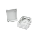 Caja Estanca de PVC Para Derivación y Conexión, 10 Entradas, Tapa con Tornillo de 1/4" de Vuelta, 150x110x70 mm (Área interna), Uso Exterior IP55, Material que no Propaga el Fuego y Libre de Hálogenos