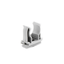 Soporte de presión (Abrazadera), PVC Auto-extinguible, abierto para tubería de 20 mm