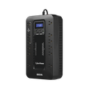 UPS de 850 VA/510 W, Topología Standby con Modo Ahorrador ECO, Entrada 120 Vca NEMA 5-15P, Con 12 Tomas NEMA 5-15R