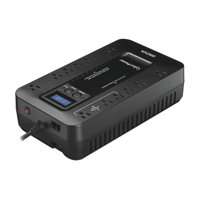 UPS de 850 VA/510 W, Topología Standby con Modo Ahorrador ECO, Entrada 120 Vca NEMA 5-15P, Con 12 Tomas NEMA 5-15R