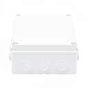 Caja Estanca de PVC Para Derivación y Conexión, 12 Entradas, Tapa Atornillada, 240x190x90 mm (Área interna), Uso Exterior IP55, Material que no Propaga el Fuego y Libre de Hálogenos