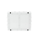 Caja Estanca de PVC Para Derivación y Conexión, 12 Entradas, Tapa Atornillada, 380x300x120 mm (Área interna), Uso Exterior IP55, Material que no Propaga el Fuego y Libre de Hálogenos