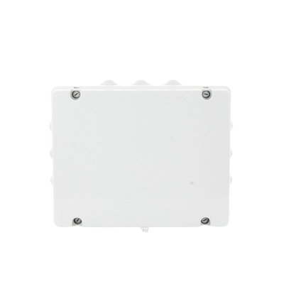 Caja Estanca de PVC Para Derivación y Conexión, 12 Entradas, Tapa Atornillada, 380x300x120 mm (Área interna), Uso Exterior IP55, Material que no Propaga el Fuego y Libre de Hálogenos