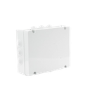 Caja Estanca de PVC Para Derivación y Conexión, 12 Entradas, Tapa Atornillada, 380x300x120 mm (Área interna), Uso Exterior IP55, Material que no Propaga el Fuego y Libre de Hálogenos